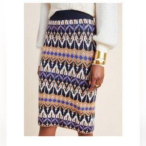Anthropologie Saoirse Midi Sweater Skirt